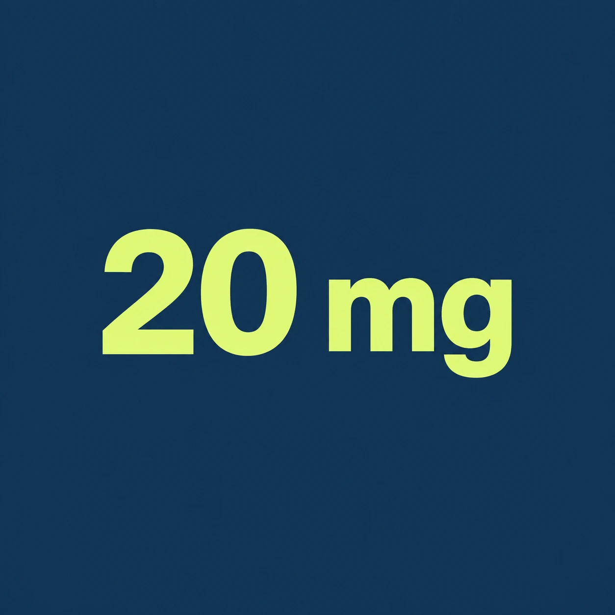 20 mg typography for a Retatrutide product option